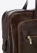 Męska torba na laptopa 15,6" skórzana vintage z licznymi kieszeniami, brązowy, 21-3-314-1, Zdjęcie 4