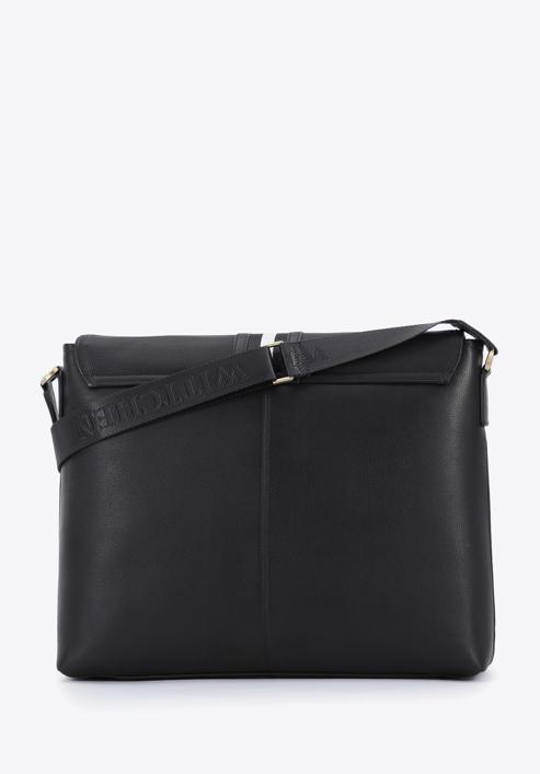 Men's leather 15,6” laptop bag, black, 95-3U-103-1, Photo 2
