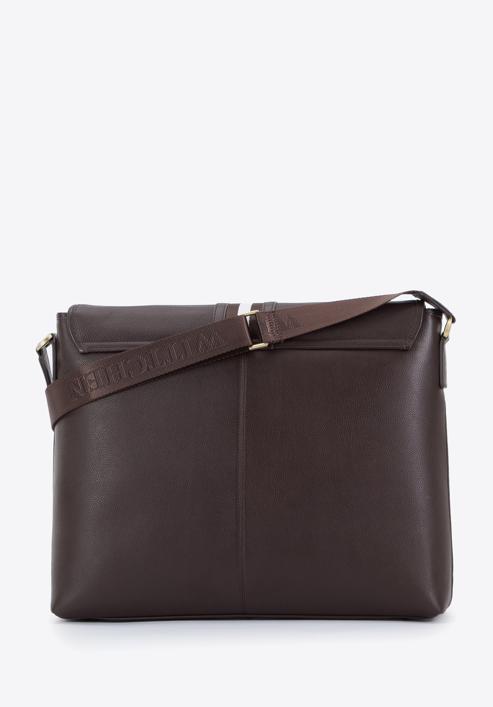 Men's leather 15,6” laptop bag, dark brown, 95-3U-103-1, Photo 2