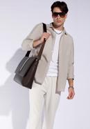 Men's leather 15,6” laptop bag, dark brown, 95-3U-103-1, Photo 15