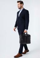 Men's leather 15,6” laptop bag, black, 98-3U-903-Z, Photo 15