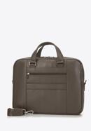 Men's leather 15,6” laptop bag, dark green, 98-3U-903-1, Photo 2