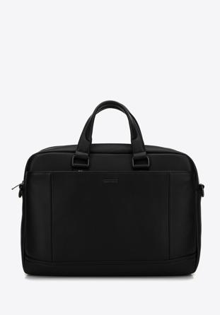 Men's 15,6” faux leather laptop bag, black, 98-3P-510-1, Photo 1