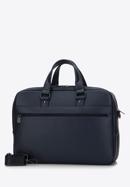Men's 15,6” faux leather laptop bag, navy blue, 98-3P-510-7, Photo 2