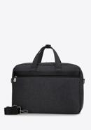 Men's 15.6” laptop bag with faux leather trim, black, 98-3P-500-1, Photo 2