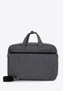 Men's 15.6” laptop bag with faux leather trim, grey, 98-3P-501-1, Photo 2