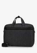 Men's 15.6” laptop bag with faux leather trim, black-graphite, 98-3P-500-1, Photo 2