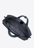 Men's 15.6” laptop bag with faux leather trim, navy blue, 98-3P-500-1, Photo 3