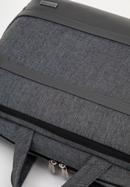 Men's 15.6” laptop bag with faux leather trim, grey, 98-3P-501-1, Photo 4