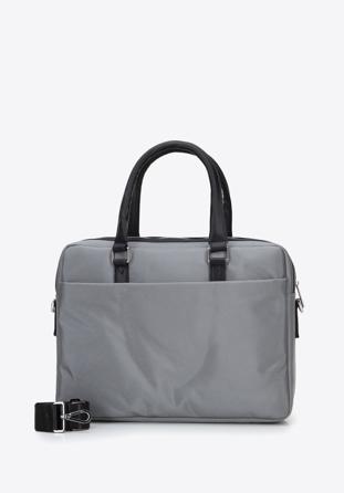 Męska torba na laptopa 15,6” z tasiemką, szary, 96-3U-902-8, Zdjęcie 1