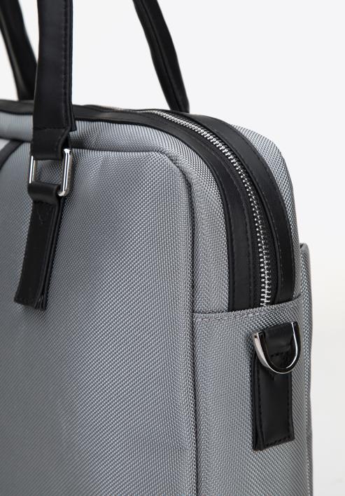 Men's 15,6” laptop bag, grey, 96-3U-902-8, Photo 4