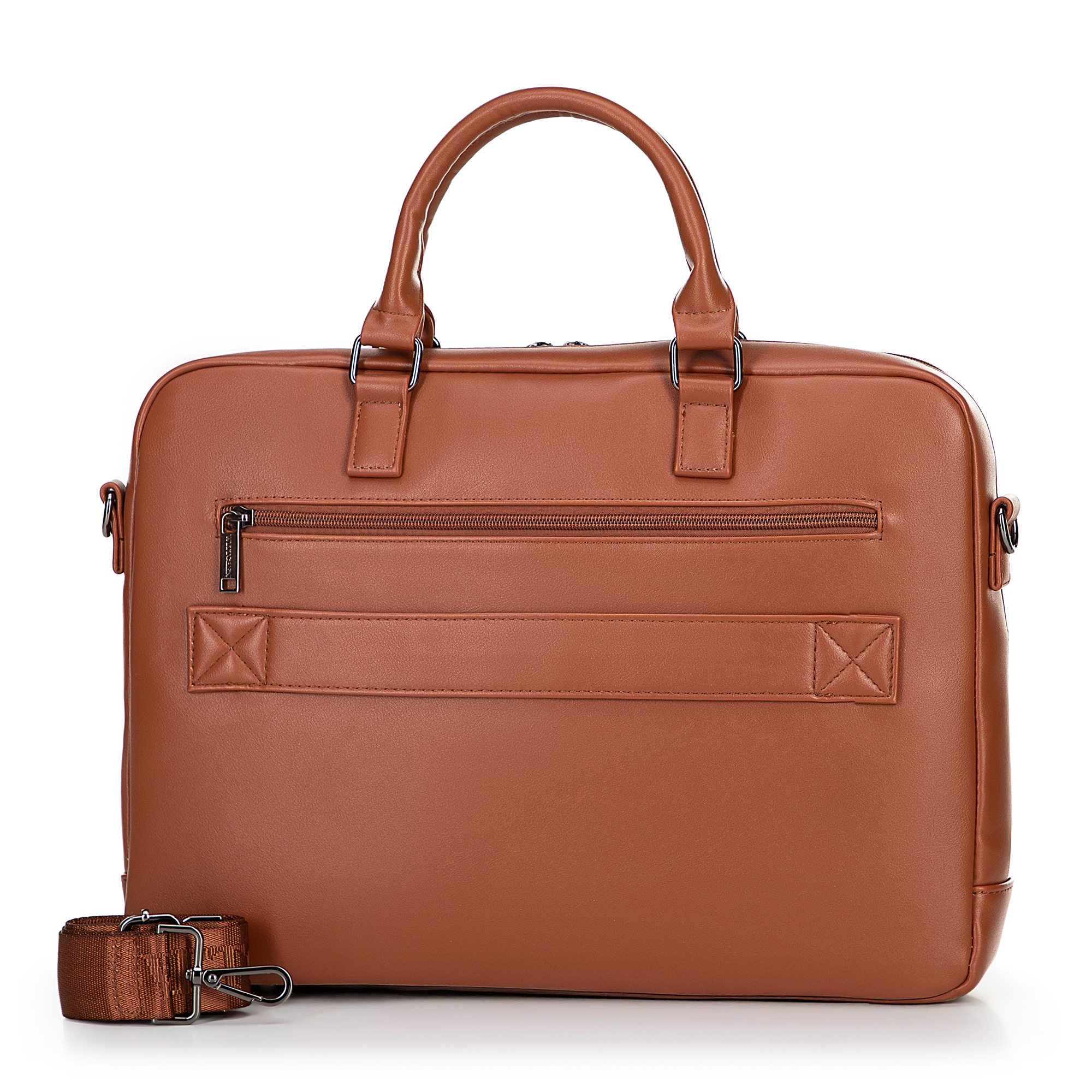 Pánska taška na notebook 16" z ekokože svetlohnedá 100-3P-907-5, Vyberte variant svetlohnedá