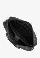 Męska torba na laptopa 17” z błyszczącym suwakiem, czarny, 96-3U-904-1, Zdjęcie 3