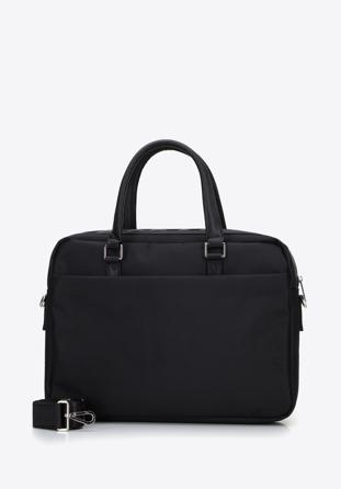 Męska torba na laptopa 17” z tasiemką, czarny, 96-3U-901-1, Zdjęcie 1