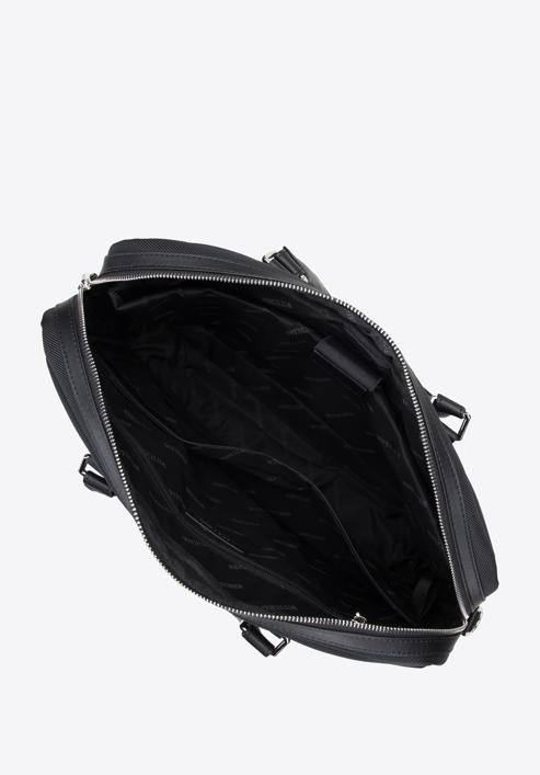 Męska torba na laptopa 17” z tasiemką, czarny, 96-3U-901-1, Zdjęcie 3