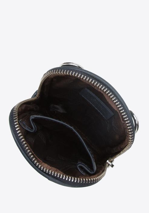 Męska torba na telefon skórzana, ciemnoniebieski, 94-4U-803-N, Zdjęcie 3