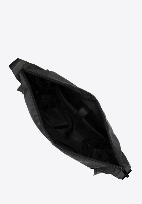 Męska torba wielofunkcyjna z paskami z przodu, czarny, 56-3S-802-10, Zdjęcie 3