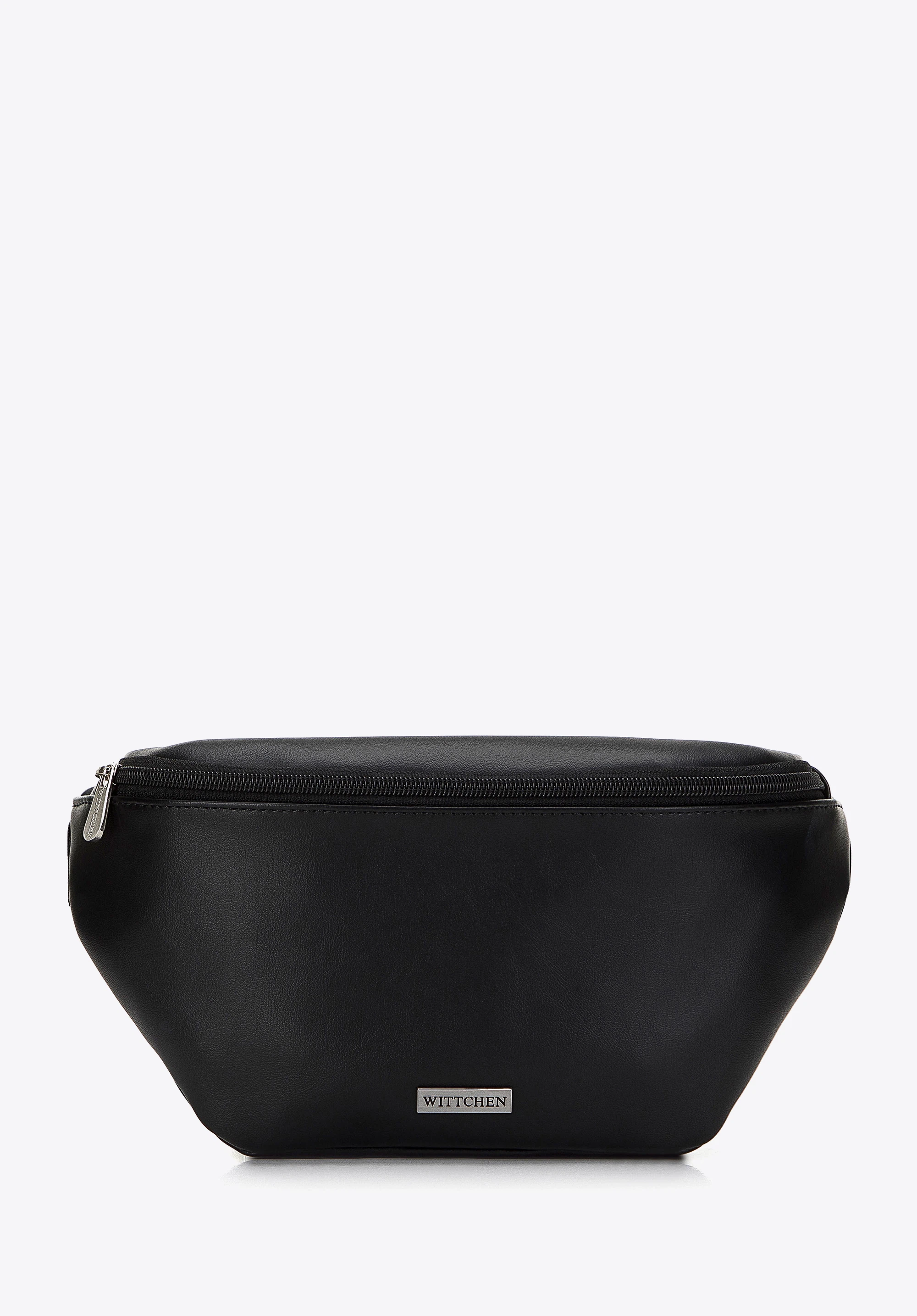 Men's classic waist bag, black, 98-3P-505-1, Photo 1