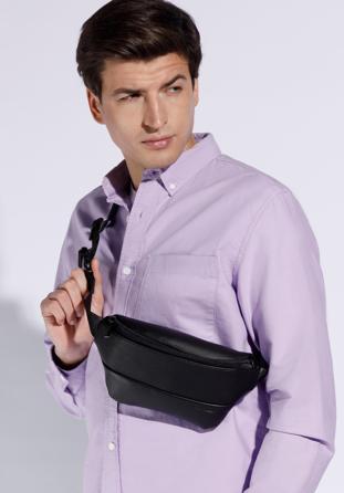 Men's waist bag, black, 95-3P-009-1, Photo 1