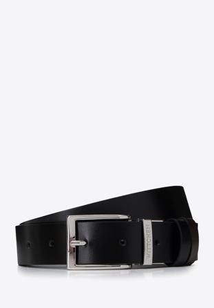 Men's leather reversible belt, black-brown, 97-8M-900-1-12, Photo 1