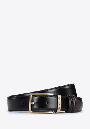Men's reversible leather belt, brown-black, 96-8M-912-11-90, Photo 1