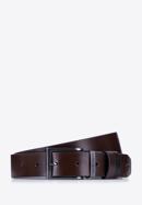 Men's leather reversible belt, black-brown, 98-8M-903-7-10, Photo 1