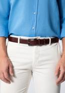 Men's leather belt, brown, 98-8M-912-4-90, Photo 15