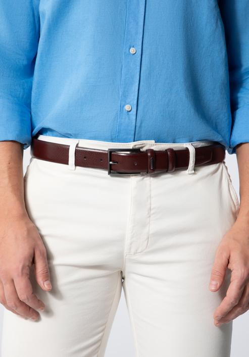Men's leather belt, brown, 98-8M-912-4-12, Photo 15