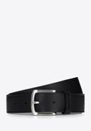 Men's leather belt, black, 97-8M-914-4-90, Photo 1