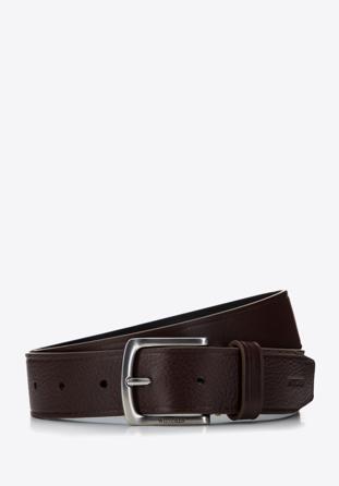 Men's leather belt, brown, 97-8M-914-4-12, Photo 1