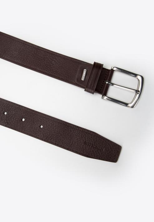 Men's leather belt, brown, 97-8M-914-1-90, Photo 2