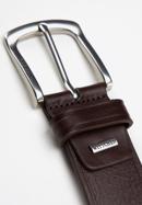 Men's leather belt, brown, 97-8M-914-1-90, Photo 3