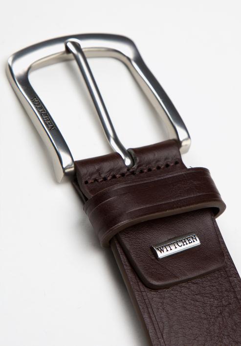 Men's leather belt, brown, 97-8M-914-1-11, Photo 3
