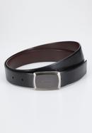 Men's belt, black-brown, 85-8-S01-12, Photo 5