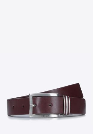 Belt, burgundy, 93-8M-104-5-90, Photo 1