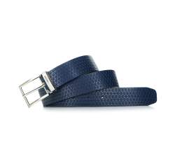 Belt, navy blue, 93-8M-103-7-12, Photo 1