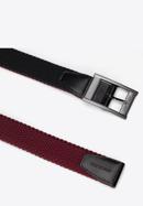 Men's reversible belt, burgundy-black, 98-8M-001-4-12, Photo 2