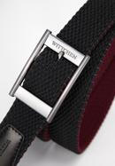 Men's reversible belt, burgundy-black, 98-8M-001-4-11, Photo 3