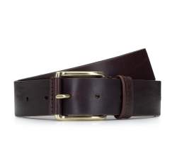 Men's leather belt, brown, 92-8M-355-4-12, Photo 1