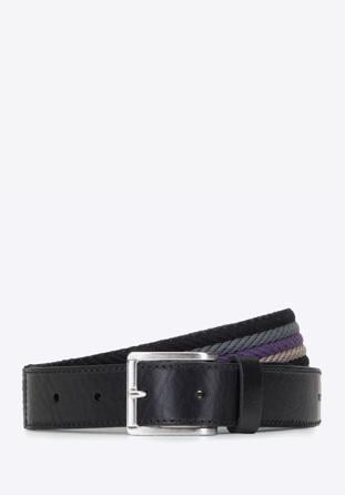 Belt, black-violet, 92-8M-390-1X-90, Photo 1