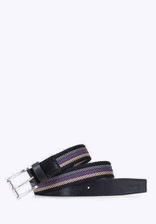 Belt, black-violet, 92-8M-390-1X-12, Photo 1