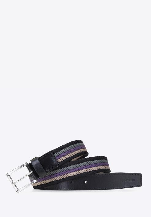 Belt, black-violet, 92-8M-390-1X-11, Photo 2