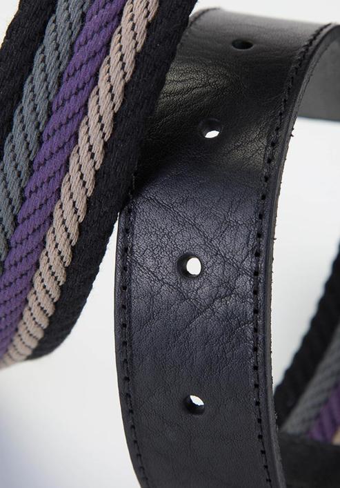 Belt, black-violet, 92-8M-390-5X-12, Photo 3