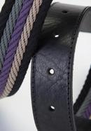 Belt, black-violet, 92-8M-390-1X-90, Photo 3