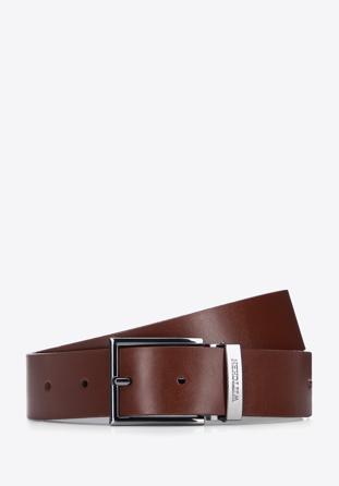 Men's leather belt, brown, 94-8M-908-4-12, Photo 1