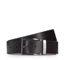 Men's leather belt, dark brown, 94-8M-908-5-11, Photo 1