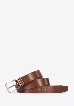 Men's leather belt, brown, 96-8M-918-4-110, Photo 1