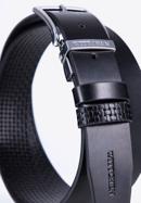 Men's leather reversible belt, black, 98-8M-918-1-90, Photo 3