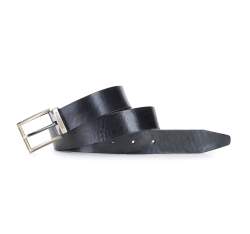 Leather belt, black, 92-8M-361-1-10, Photo 1
