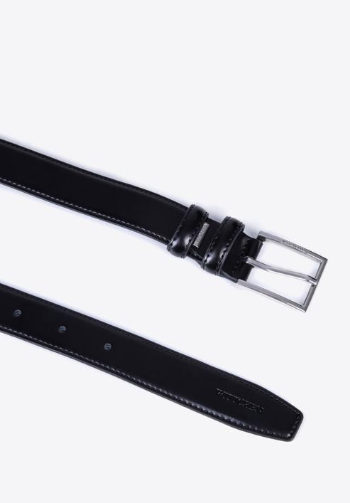 Men's leather belt, black, 98-8M-904-4-90, Photo 2